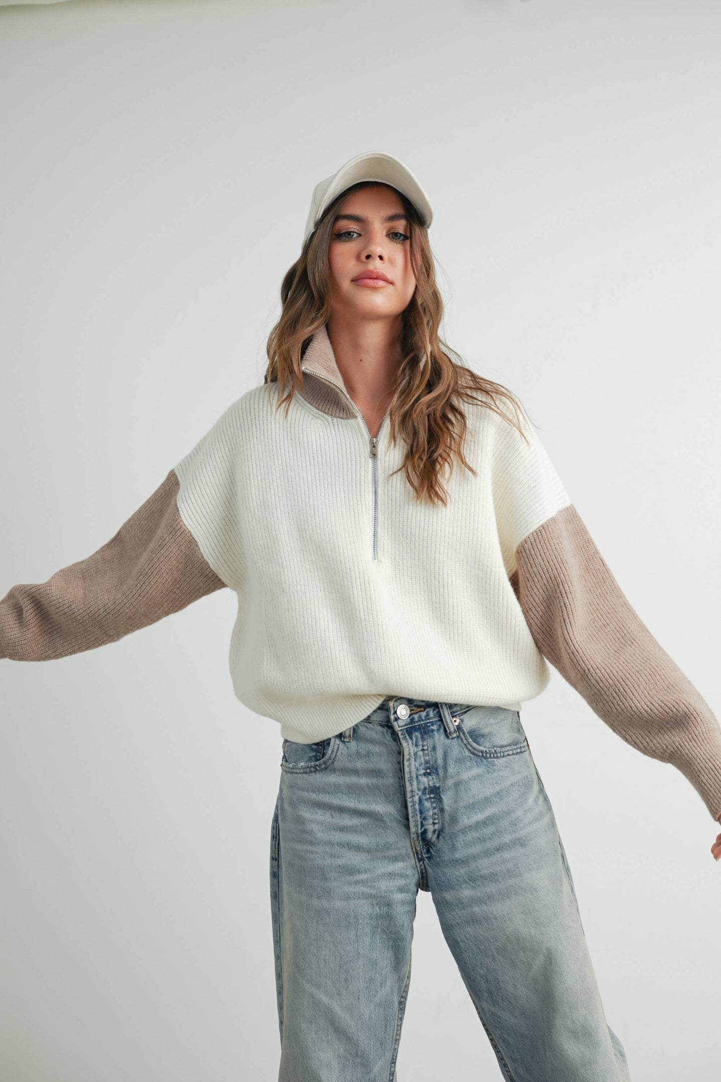 Zoey Half Zipper Pullover